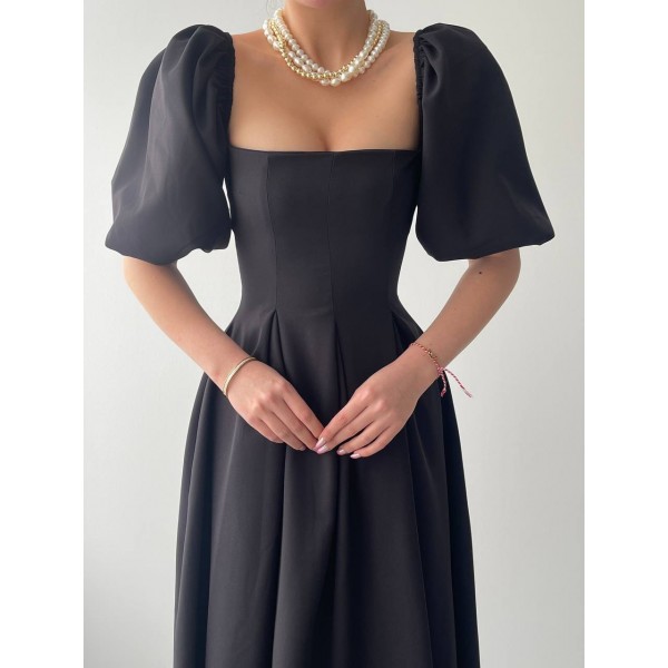 Benjamin Çan Etekli Midi Boy Elbise