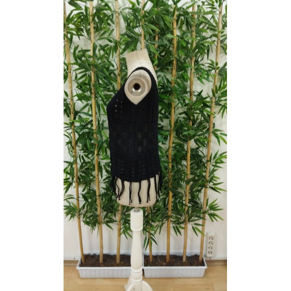 Kadın Askılı Yuvarlak Yaka önden Düğmelipüsküllü Triko Bluz