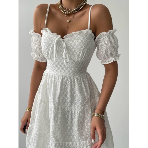 Lucca Kolu Lastikli Mini Elbise