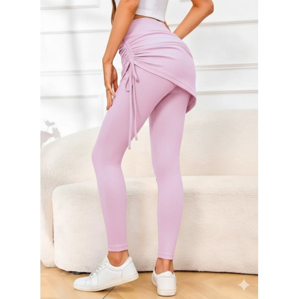 Kadın Yüksek Bel Yandan Büzgülü Alttan Uzun Kaşkorse Tayt Etek