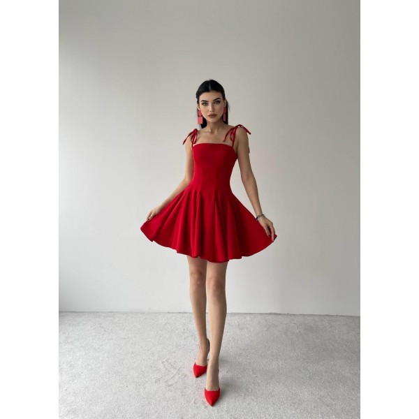 Clara Askılı Mini Elbise