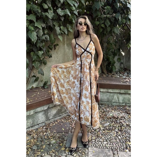 Biyeli Elbise - Taş