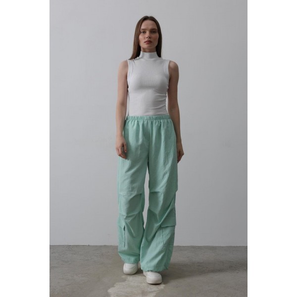 Paraşüt Cargo Pantolon - Mint
