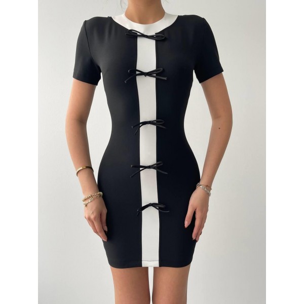 Cazzie Fiyonk Detaylı Elbise