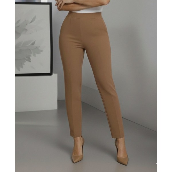 Kadın Yüksek Bel Ithal Krep Pantolon