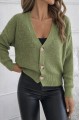Kadın Uzun Kollu Düğme Detay Triko Bluz