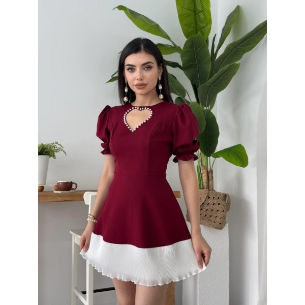 Safe Kalp Detaylı Elbise