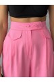 PANTOLON KAPALI CEP 3 DÜĞME DETAYLI - Pembe