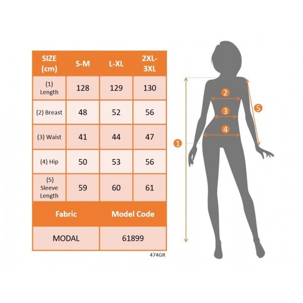 Kadın Uzun Kollu Bisiklet Yaka Yandan Bağlamalı Uzun Modal Elbise