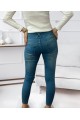Yüksek Bel Likralı Jean Pantolon 90 Cm