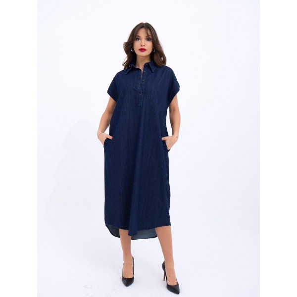 7348 KOT ELBİSE-MAVİ