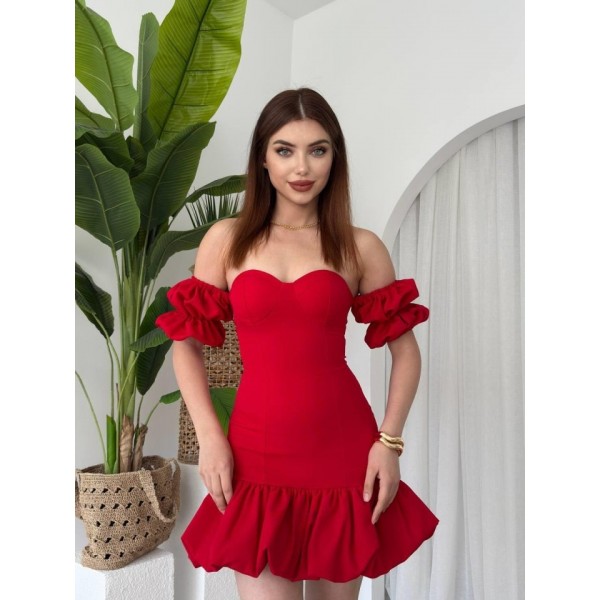 Peyda Straplez Elbise