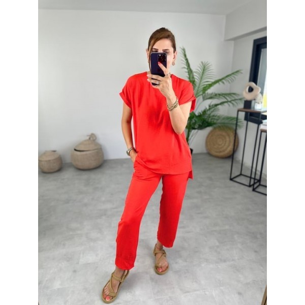 Kadın Bisiklet Yaka Paça Pensli Aerobin Kumaş İkili Takım