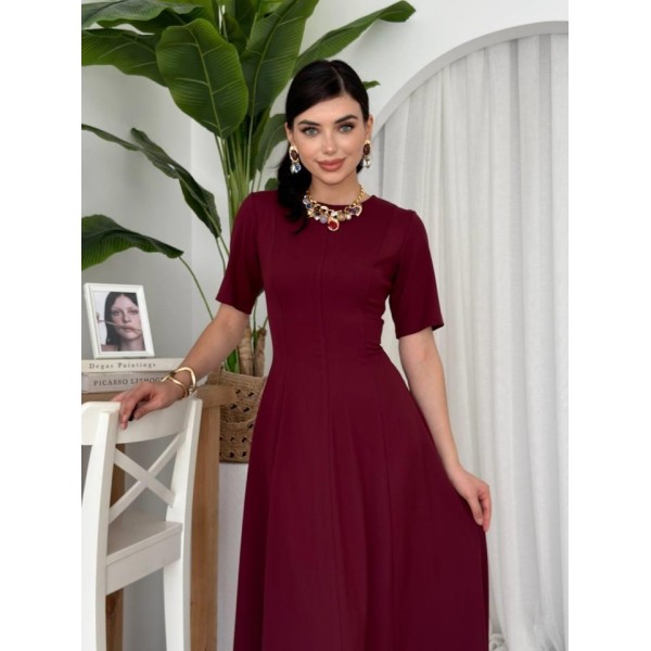 Wera Pliseli Midi Elbise