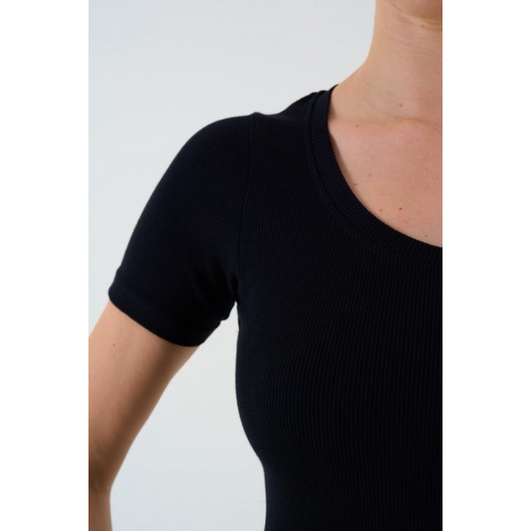 Kısa Kollu T-shirt - Siyah