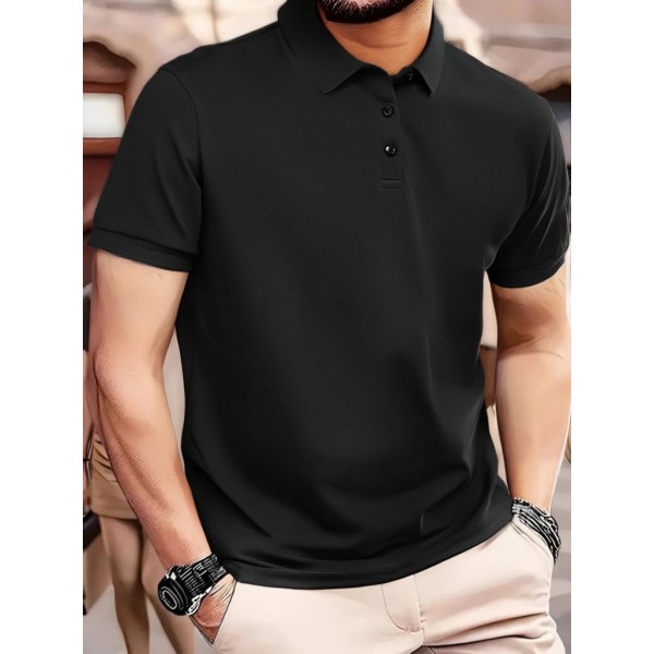 Erkek Kısa Kollu Yakalı Viskon Iki Iplik Erkek Tişört