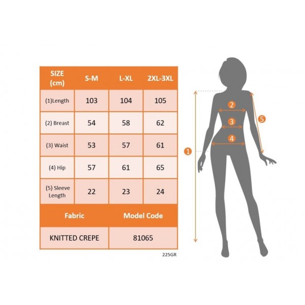 Kadın Kısa Kollu Bisiklet Yaka Desenli Kuşaklı örme Krep Midi Elbise
