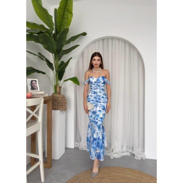 Peran Büzgülü Elbise