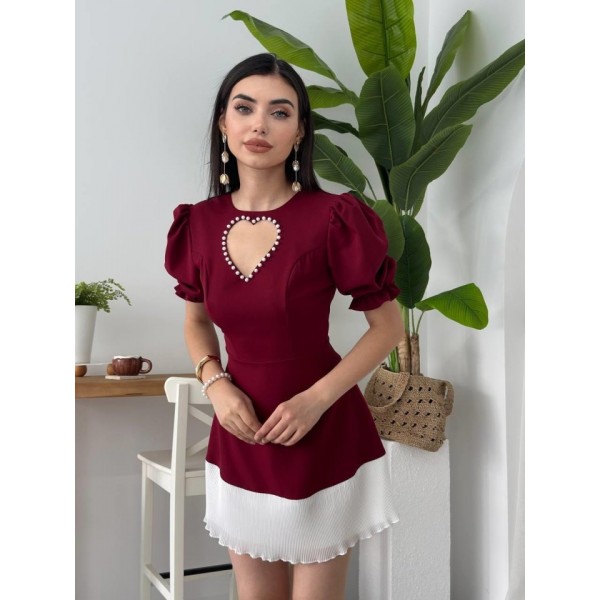 Safe Kalp Detaylı Elbise