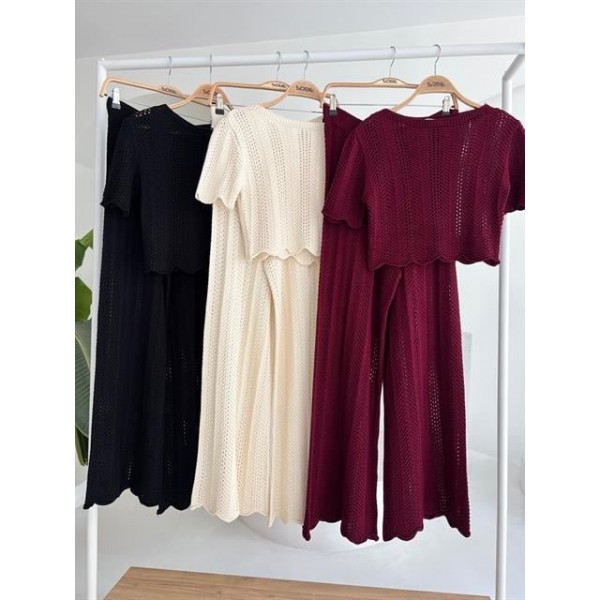 Triko Bluz Pantolon İkili Takım 10084-025