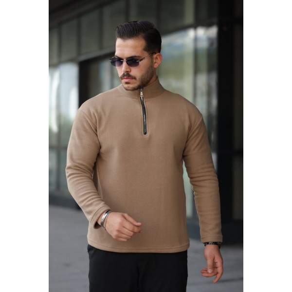 Erkek Zip Yaka Polar Sweat