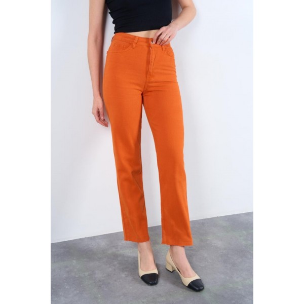 Strong Düz Pantolon - Oranj