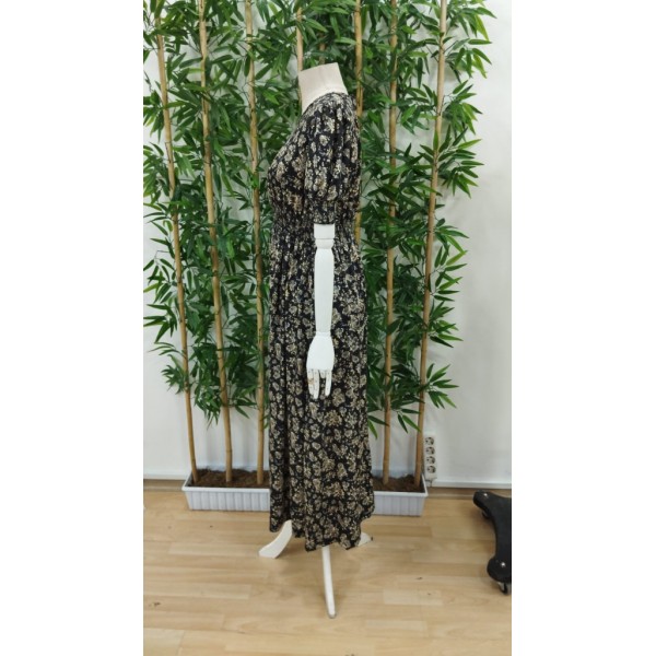 Kadın Yarım Kollu Bisiklet Yaka Kol Ve Bel Gipe Detay Süprem Elbise