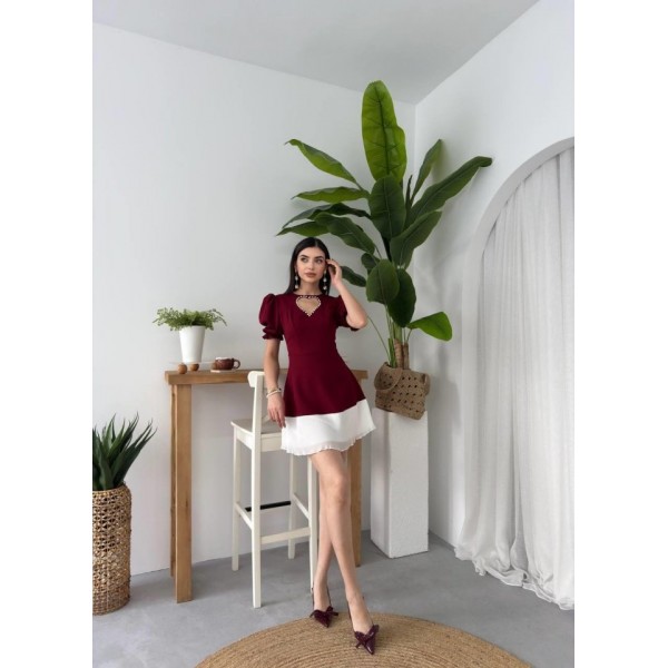 Safe Kalp Detaylı Elbise