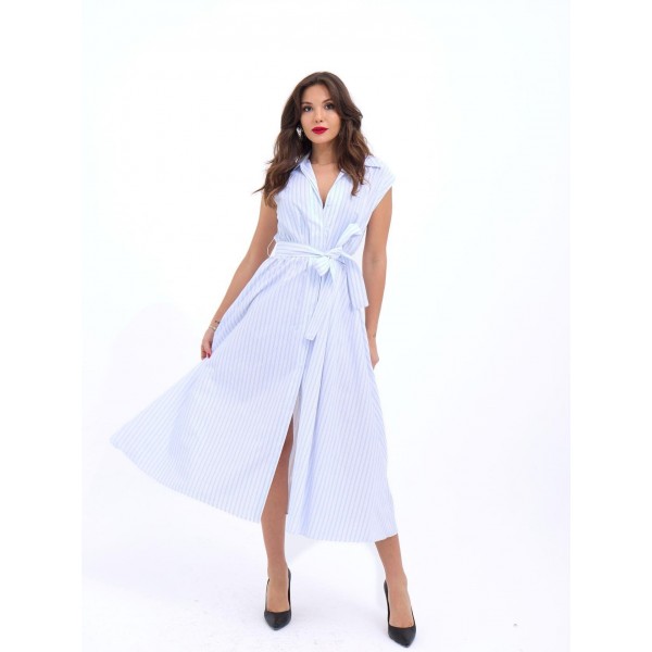 7127 ELBİSE-ATLANTA ÇİZGİLİ