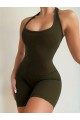 Kadın Sırt Sporcu Kesim Kaşkorse Kumaş Mini Bodycon