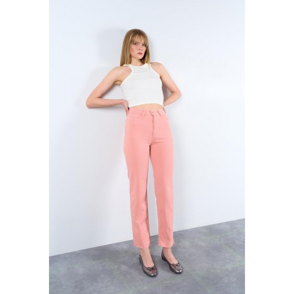 Strong Düz Pantolon - Pudra