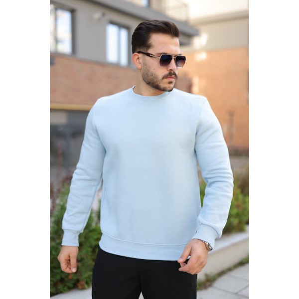 Erkek Üç İplik Şardonlu Sweatshirt