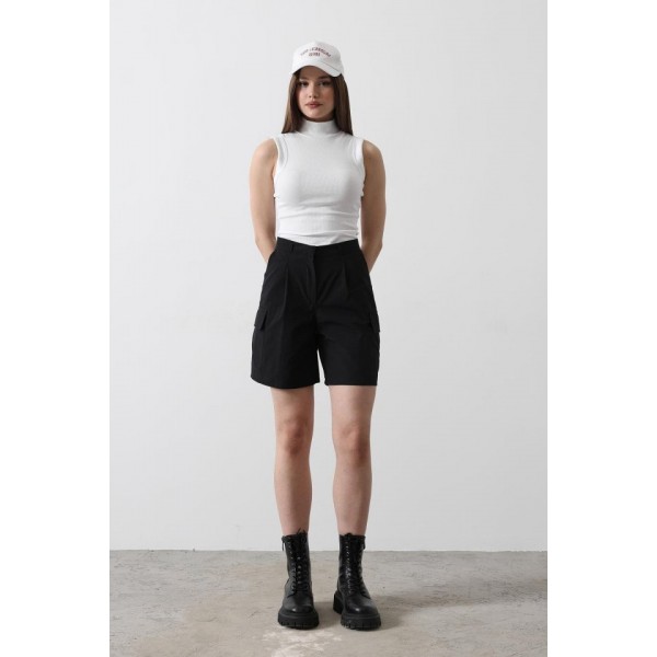 Cargo Cepli Şort - Siyah