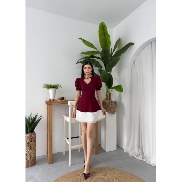 Safe Kalp Detaylı Elbise