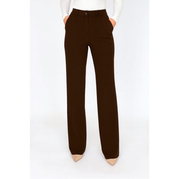 Kadın Yüksel Bel Full Likralı Palazzo Pantolon