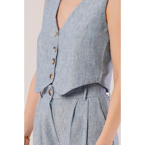 Kırçıllı Desen Mavi Takım