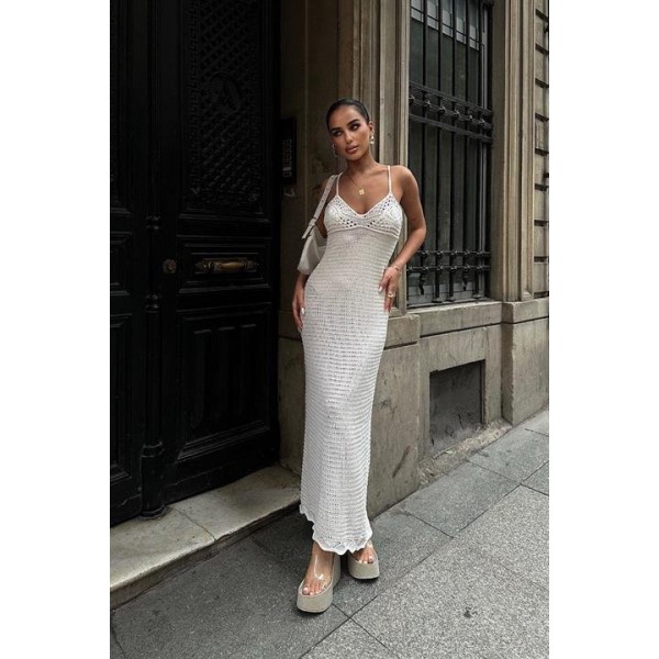 Artesmis Askılı Ajurlu Elbise 2773