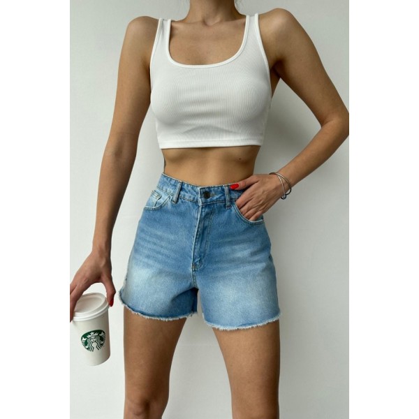 Mavi Yazlık Kot Şort