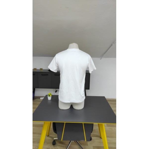 Erkek Kısa Kollu Bisiklet Yaka Burgu Tişört