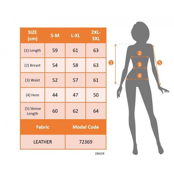 Kadın Uzun Kollu önden Fermuarlı Deri Kısa Ceket
