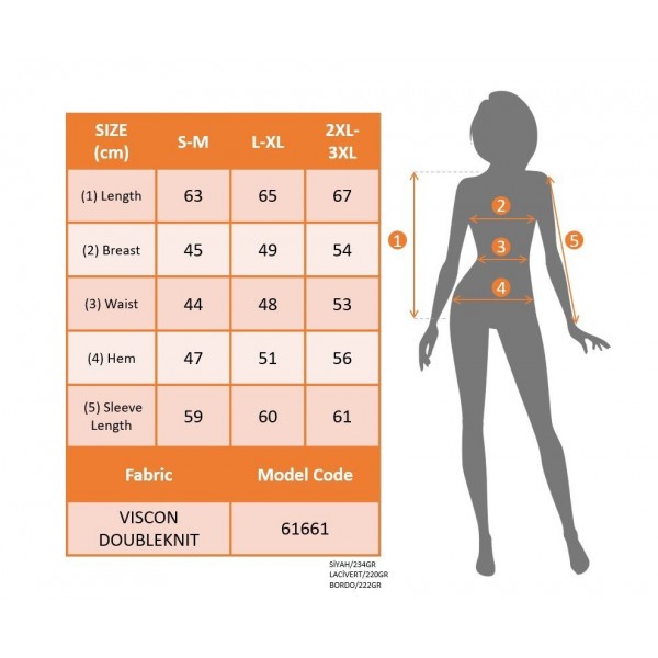 Kadın Uzun Kollu V Yakalı çift Renkli Viskon Iki Iplik Bluz