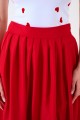 Yırtmaçlı Etek - Kırmızı