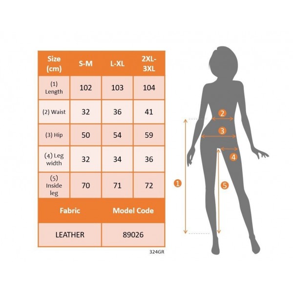 Kadın önden Fermuarlı Cepli Geniş Kesim Lame Deri Pantolon