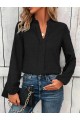 Kadın Uzun Kollu Hakim Yaka Bluz