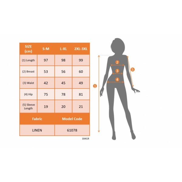Kadın Kısa Kollu V Yakalı Pile Detay Keten Elbise