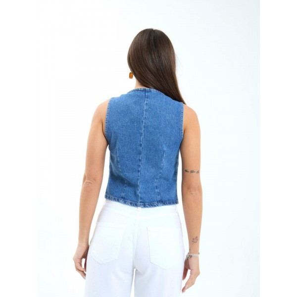 7401 KOT YELEK-MAVİ