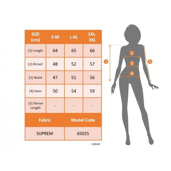 Kadın Sıfır Kollu V Yakalı Yaprak Desenli Süprem Bluz