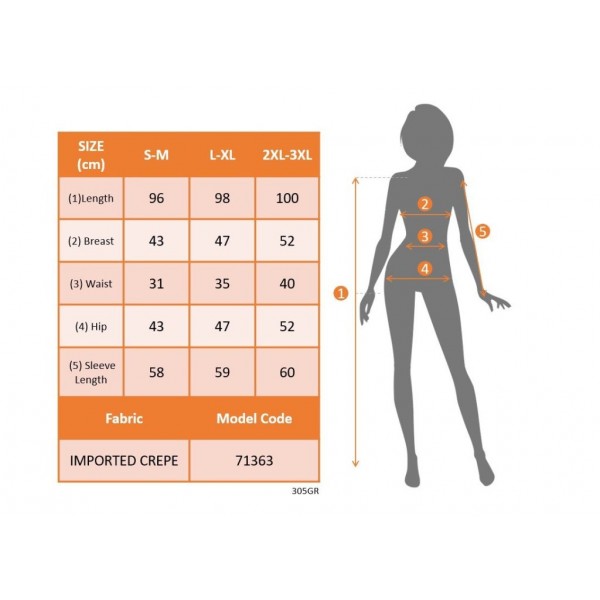 Kadın Uzun Kollu V Yakalı Yandan Yırtmaçlı Midi Ithal Krep Elbise