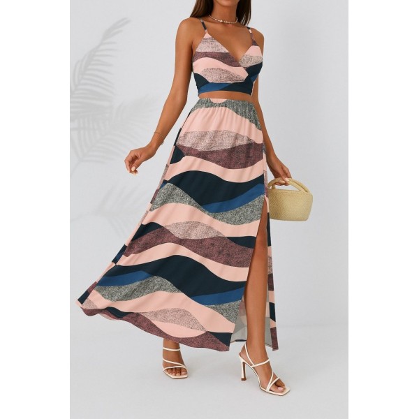 Kadın Kolsuz Askılı Crop Ikili Süprem Takım