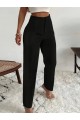 Kadın Yüksek Bel önden Fermuarlı Ithal Krep Pantolon